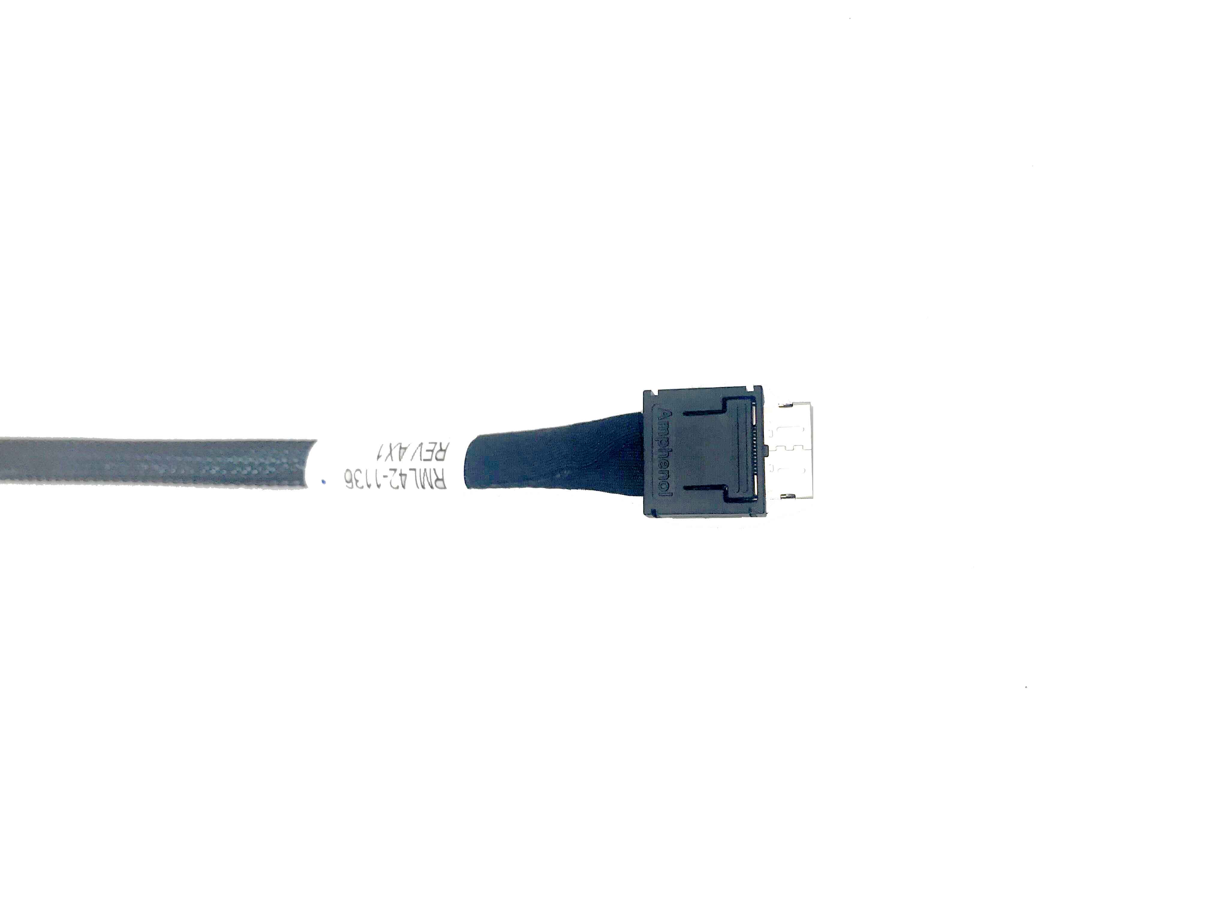 Câble Oculink PCIe 4.0 SFF-8611/SFF-8612 Mâle-mâle 50cm - Pour Connexion NVMe Ou SAS Haute Vitesse