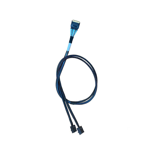 DiliVing SlimSAS 8X to 2*MiniSAS HD 4X,SFF-8654 74Pin to 2*SFF-8643 36Pin Cable 80cm(Broadcom MPN 05-60002-00)