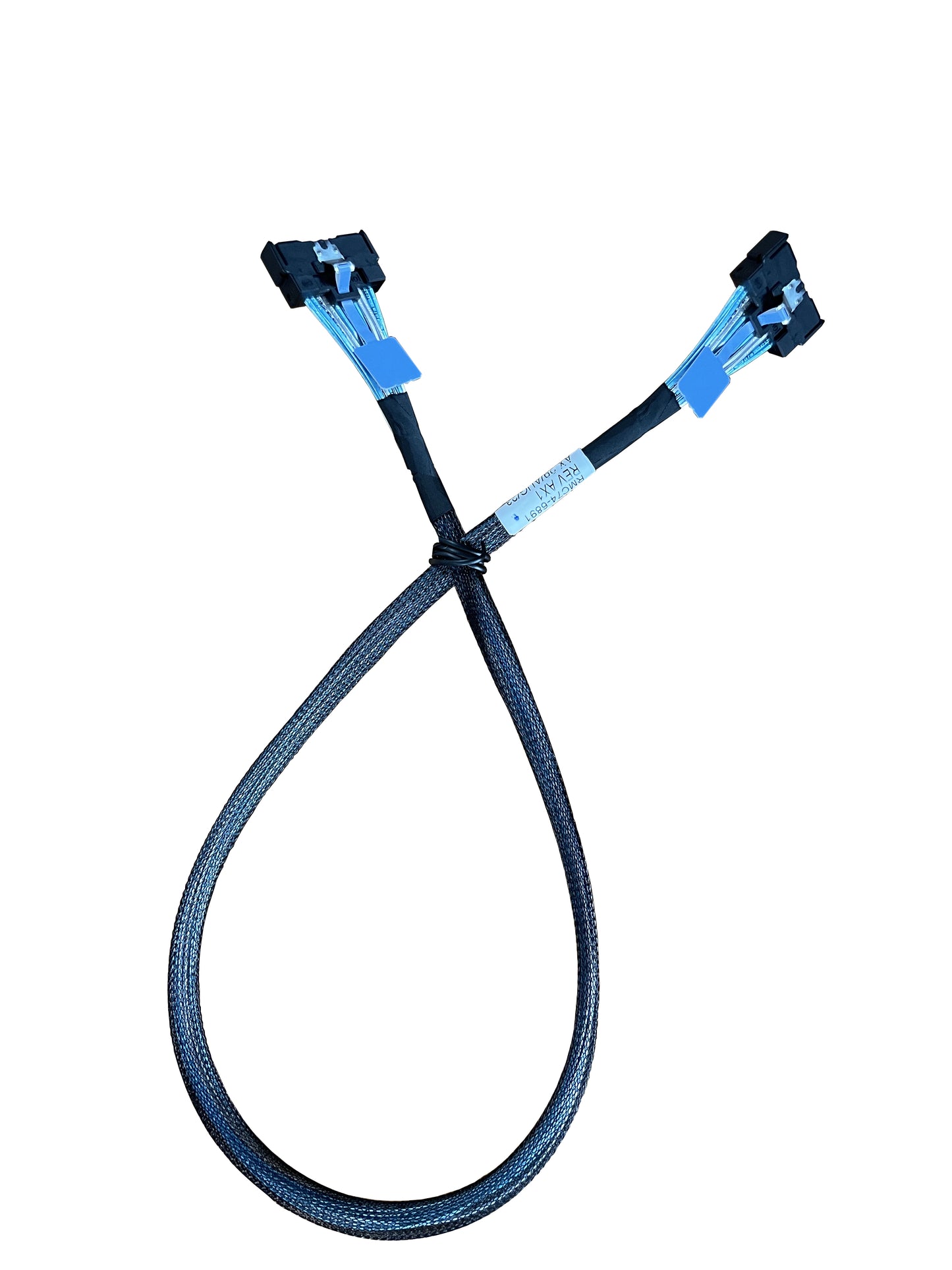 DiliVing MCIO x8 to MCIO x8,SFF-TA-1016 74Pin to SFF-TA-1016 74Pin PCIe Gen5 Mini Cooledge IO Cable,100CM(CBL-MCIO-1232M5)