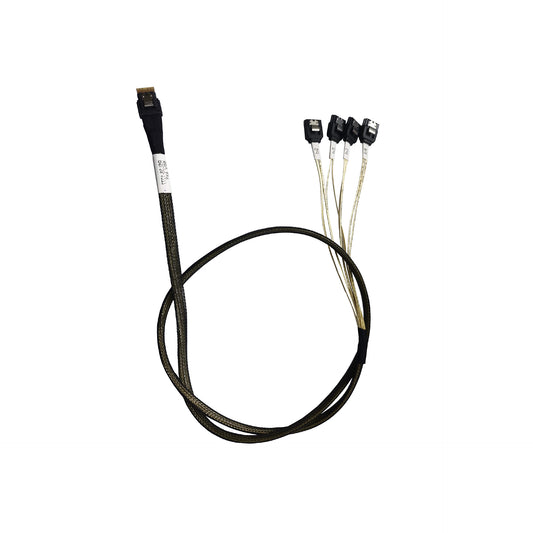 DiliVing SlimSAS 4X to 4*SATA，SFF-8654 38pin to 4xSATA(7pin) Cable