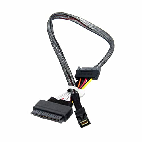 Dilinker 50CM HD Mini-SAS(SFF-8643) to U.2 (SFF-8639) NVMe SSD Cable