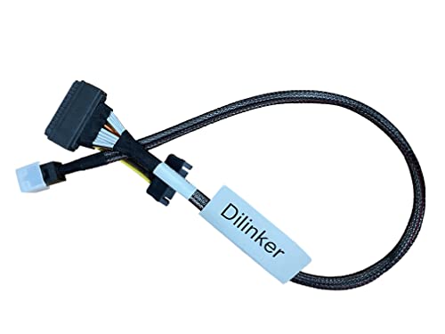 Dilinker 50CM HD Mini-SAS(SFF-8643) to U.2 (SFF-8639) NVMe SSD Cable