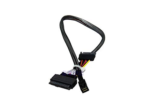 DiLinKer 75CM HD Mini-SAS(SFF-8643) to U.2 (SFF-8639) NVMe SSD Cable