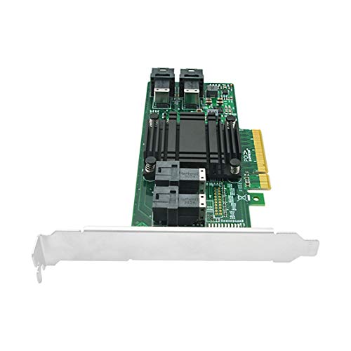 DiliVing 4 Port U.2 to PCI Express x8 SFF-8639 NVMe SSD Adapter with SFF-8643 Mini-SAS HD 36 Pin Connector and PLX8724 chipset for Servers-LRNV9324-4I