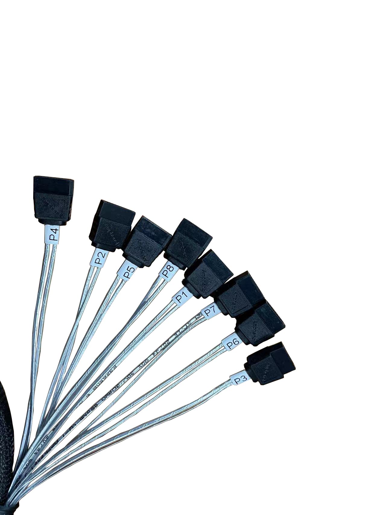 DiliVing SlimSAS X8 to 8*SATA,SFF-8654 74P to 8*SATA 7P, SlimSAS Host/RAID to SATA Target HD, 85CM Cable