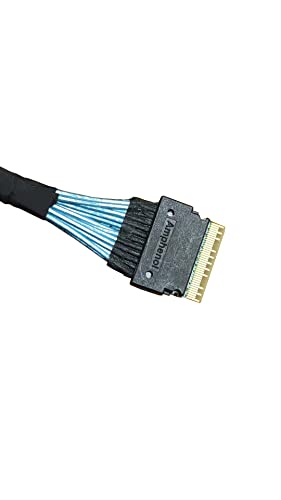 DiliVing SlimSAS 8X to 2*oCulink 4X,SFF-8654 74pin to 2*SFF-8611 36pin Cable 80cm(Broadcom MPN 05-60001-00，CBL-SAST-1154-85)