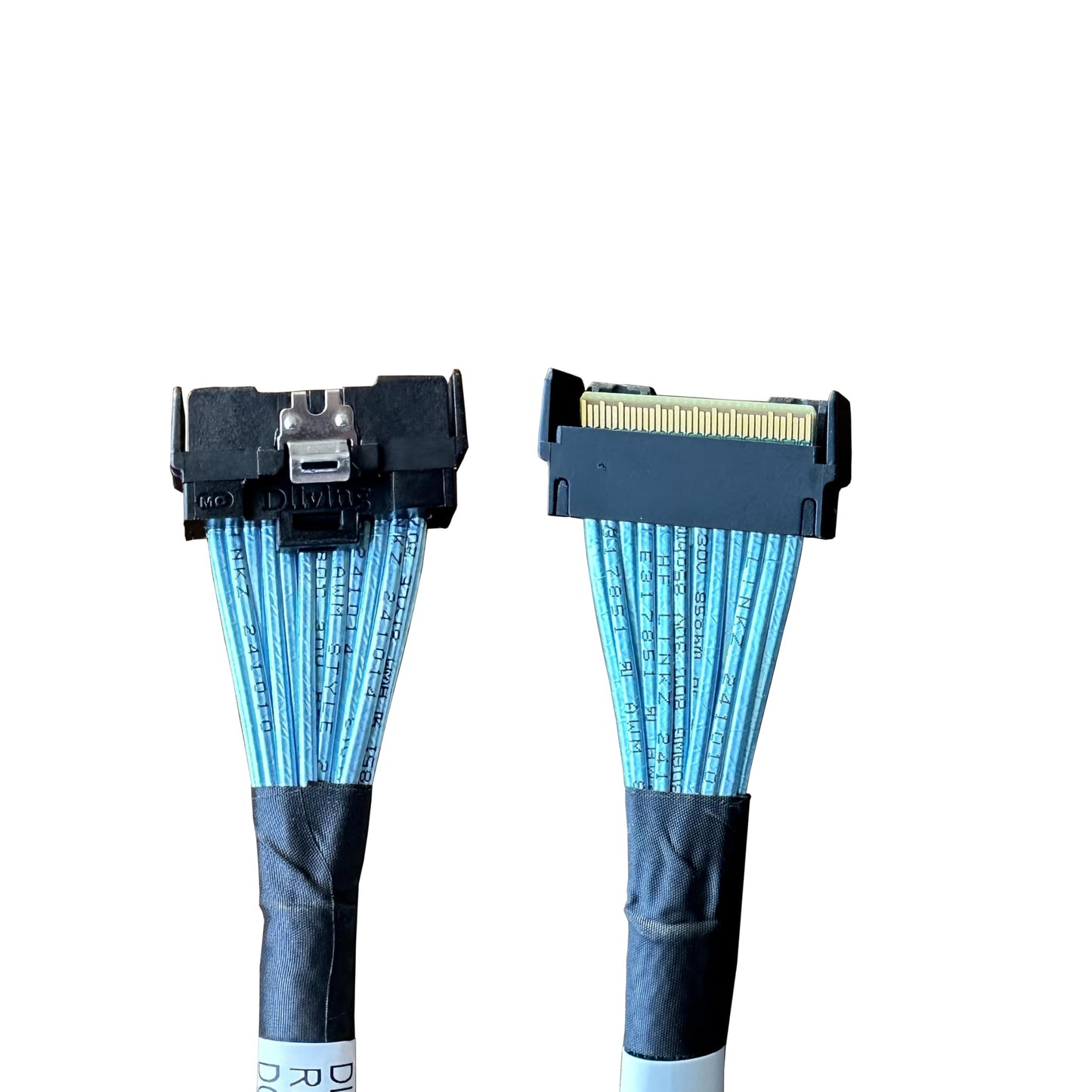 DiliVing 𝐌𝐂𝐈𝐎 x8 to 2*𝐌𝐢𝐧𝐢𝐒𝐀𝐒-𝐇𝐃 x4,𝐒𝐅𝐅-𝐓𝐀-𝟏𝟎𝟏𝟔 74Pin to 2*𝐒𝐅𝐅-𝟖𝟔𝟒𝟑 36Pin,PCIe Gen4 Mini Cooledge IO Cable,80CM