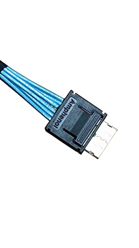 DiliVing SlimSAS 8X to 2*oCulink 4X,SFF-8654 74pin to 2*SFF-8611 36pin Cable 80cm(Broadcom MPN 05-60001-00，CBL-SAST-1154-85)