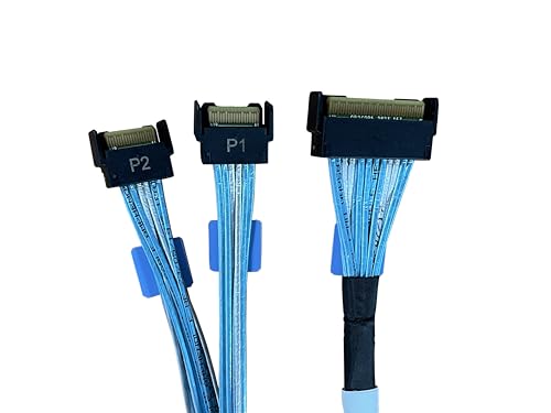 DiliVing MCIO x8 to 2*MCIO x4,SFF-TA-1016 74Pin to 2*SFF-TA-1016 38Pin ...