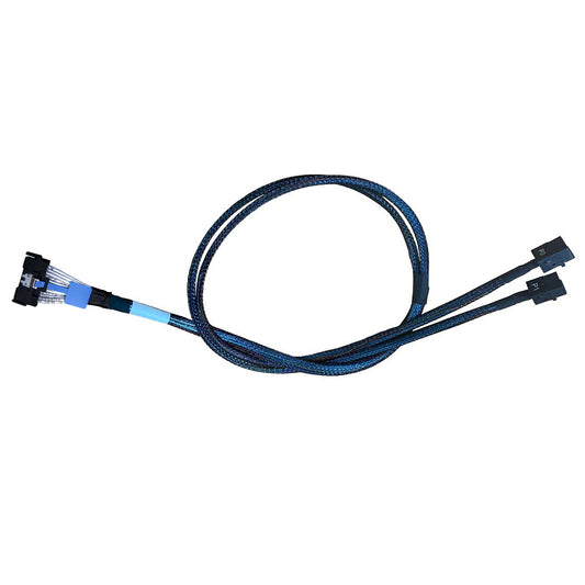 DiliVing 𝐌𝐂𝐈𝐎 x8 to 2*𝐌𝐢𝐧𝐢𝐒𝐀𝐒-𝐇𝐃 x4,𝐒𝐅𝐅-𝐓𝐀-𝟏𝟎𝟏𝟔 74Pin to 2*𝐒𝐅𝐅-𝟖𝟔𝟒𝟑 36Pin,PCIe Gen4 Mini Cooledge IO Cable,80CM